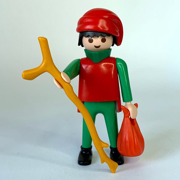 Aldeano Rojo Verde Playmobil
