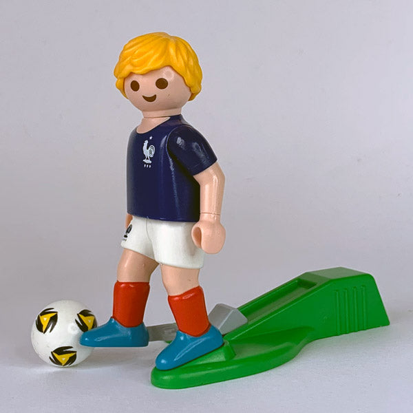 Futbolista Camiseta Azul con Lanzador Playmobil