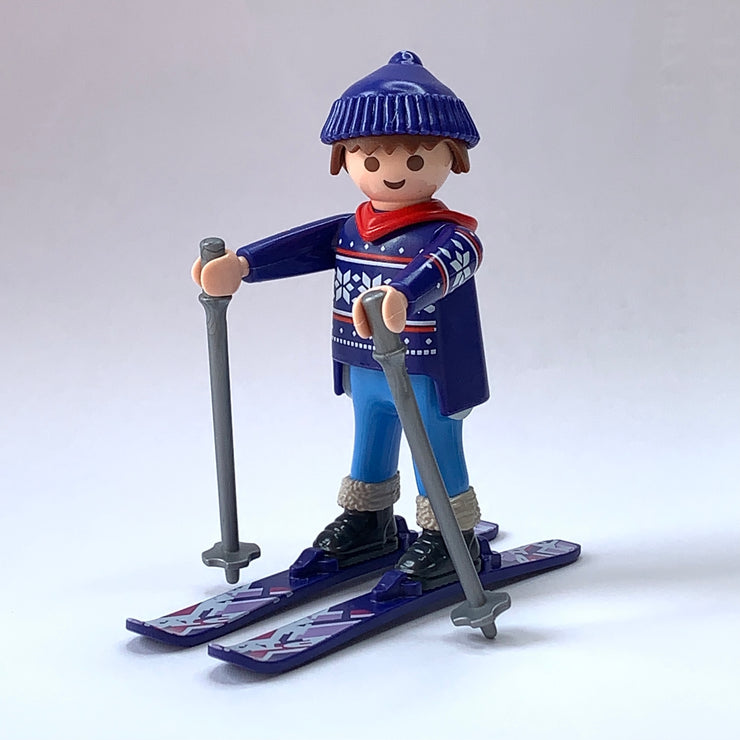 Esquiador Azul