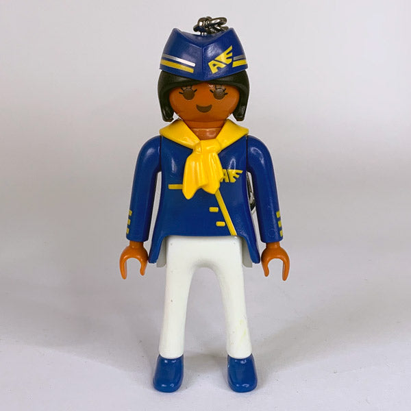 Llavero Azafata Azul Playmobil