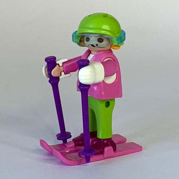 Niña Esquiadora Rosa Playmobil